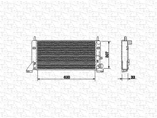 MAGNETI MARELLI Radiators, Motora dzesēšanas sistēma 350213467000
